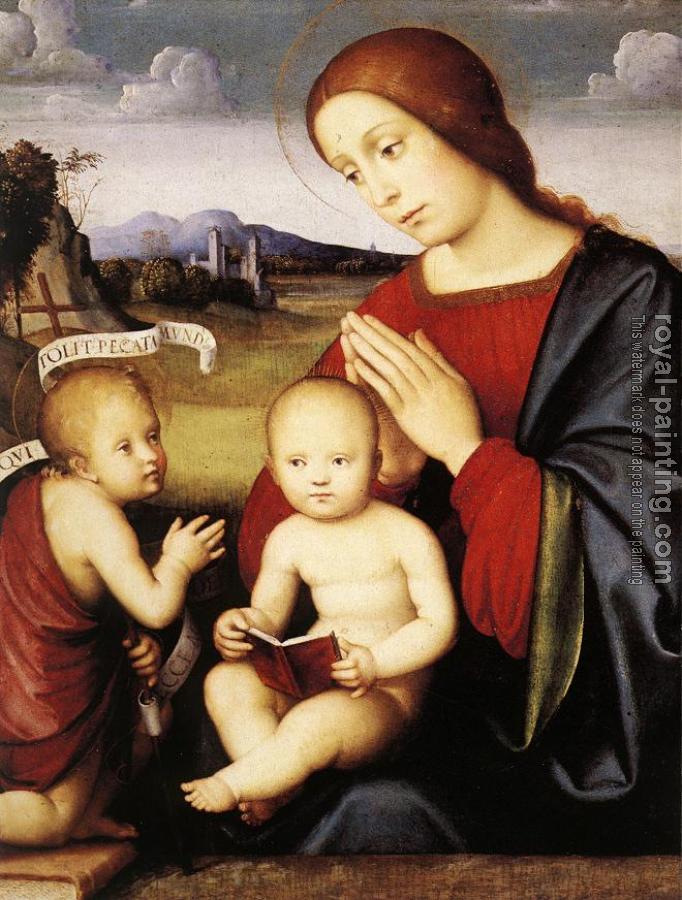 Francesco Francia : Madonna and Child with the Infant St John the Baptist